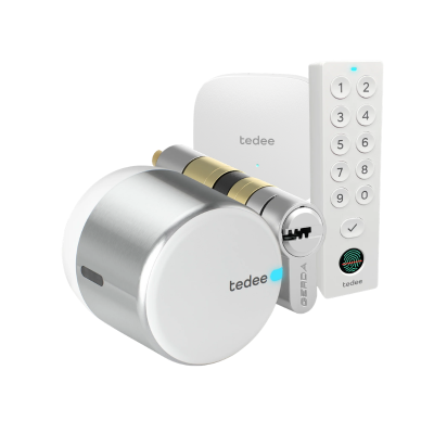 Tedee GO2 con cilindro, Bridge y Keypad PRO