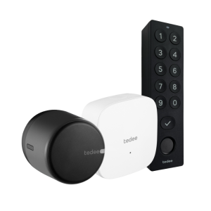 Pack negro tedee go bridge y keypad pro
